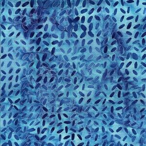 Blue Patterned Cotton Quilting Fabric